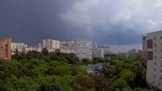 Moscow storm timelapse 30.06.2017