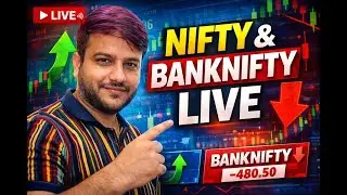 NIFTY & BANKNIFTY LIVE 🔴 | Today Market Analysis | Intraday Trading Levels#vivia ,#trading 