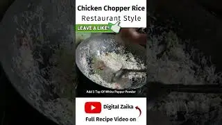 Chicken Chopper Rice Recipe😍 Part 1 #Shorts