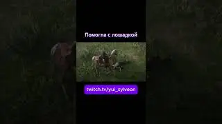 Помогла с лошадкой #rdr #rdr2 #рдр #рдр2 #reddeadredemption2 #twitch #Yui_Sylveon #стрим #games