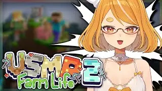 Building a cute farmhouse!✨🌽【Minecraft - VSMP 2: Farm Life】