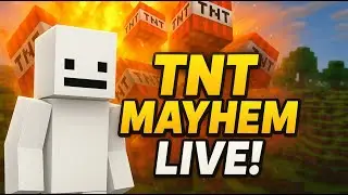MINECRAFT TNT BLAST IN MASSIVE VILLAGE WITH SUBSCRIBERS #minecraft #shortsfeeds #roblox #yosho