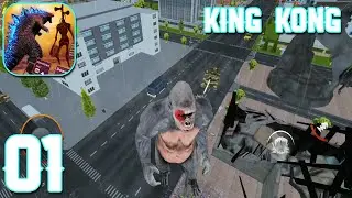 Monster Smash City - Godzilla vs Siren Head | Gameplay Part 1 (Android, iOS) King Kong!