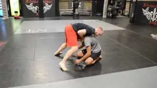 Front choke hold by Martin Kampmann