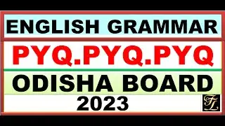 Class 10 Odisha Board English Grammar PYQ 2023 | BSE Odisha English Question Paper Solutions