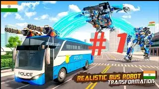 Kids Cartoon Bus Robot Car War-Robot Game video