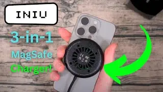 INIU MagPro 3-in-1 MagSafe Charger with LEDs + Cooling Fan + Stand Built-in!