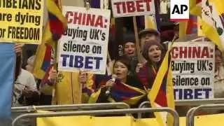 London - Protest ahead of President Xi Jinping's arrival | Editor's Pick | 21 Oct 15