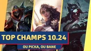 🔴 OS MELHORES CAMPE&Otilde;ES DO LEAGUE OF LEGENDS 10.24  -TOP CHAMPS TIER LIST MAKILANDIA