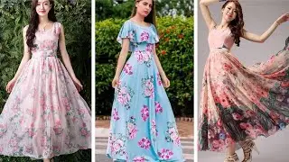 Top 40 printed long frock designs  for a glam casual look