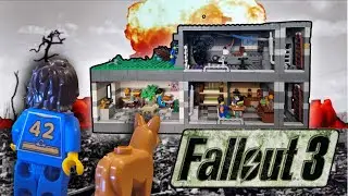 Что едят в убежище? Построил столовую из ЛЕГО в бункер Fallout