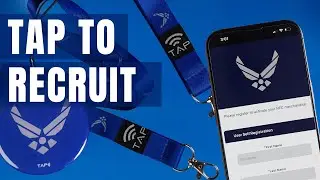 Tap2Interact   USAF NFC recruiting merchandise