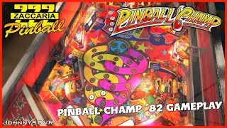 Zaccaria Pinball [PS4] - Pinball Champ '82 Gameplay - Solid State Table - 1982