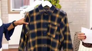 Attitudes by Renee Cozy Plaid Shirt Jacket on QVC