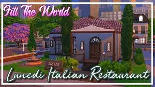 Lunedi Italian Restaurant 🍝 - The Sims 4 Speed Build
