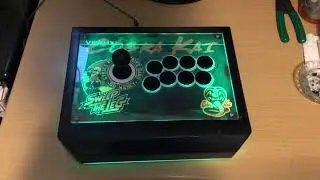 Added RGB on my Cobra Kai themed Fight stick