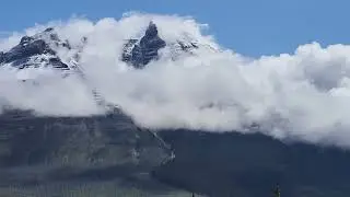 The North Saskatchewan river view point #banffnationalpark #mountains #nature #lake #travel #river