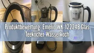 Produktbewertung: Emerio WK-122248 Glas Teekocher Wasserkocher TESTSIEGER mit Note 1.3 vollautomatis