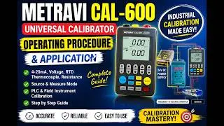 Calibrator metravi 600 operating procedure. Metravi CAL-600 Universal Calibrator
