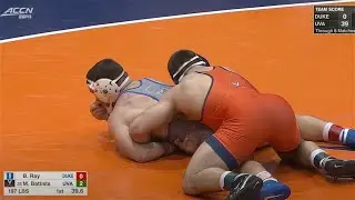 197lbs Michael Battista (Virginia) vs Brayden Ray (Duke)