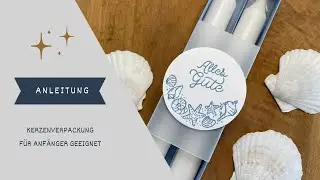 Kerzenverpackung basteln, DIY, Verpackung selber basteln