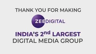Zee Digital becomes India's 2nd Largest Digital Media Group | Zee Digital Ranking