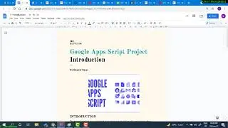 2 How to Start an Apps Script Project /Setting up Apps Script Project