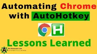Automating Chrome - AutoControl and AutoHotkey