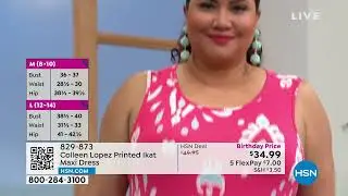 Colleen Lopez Printed Ikat Maxi Dress