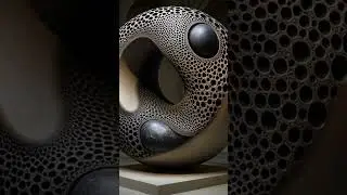 Mandelbrot set, fractal, Julia set, hyperbolic hypersphere, 3D spherical, Large Marble Sculpture,...