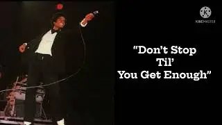 Off The Wall: One Night Only - Don&rsquo;t Stop Til&rsquo; You Get Enough (Fanmade Studio Version)