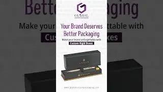 Custom Rigid Boxes: See Your Brand's Luxury Packaging Glow Up! #Shorts