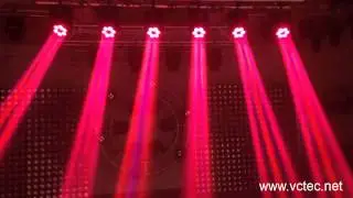 Rotated bee eye 6x15 RGBW 4 in 1 Beam Led moving head stage light