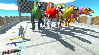 Marvel Dc Jurassic T-rex Superhero Vs Fps avatar Race Championship - Animal Revolt Battle Simulator