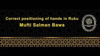 Correct positioning of hands in Ruku