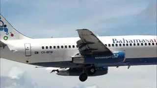 BAHAMAS AIR 737-200 C6-BFW LANDING AT MIAMI INTERNATIONAL AIRPORT RWY 9 ATC