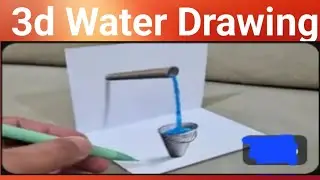 3D Water Illusion Drawing | Realistic Art with Pencil & Paper