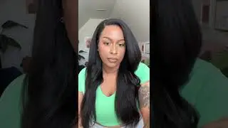 2nd Time Wearing This Kinky Edges Kinky Straight Wig #fyp