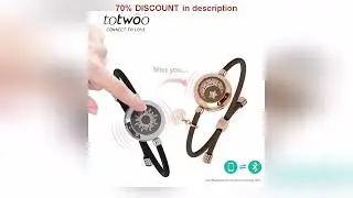 A must-have product! TOTWOO Long Distance Touch Bracelets for Couples ,Light up&Vibration Relation