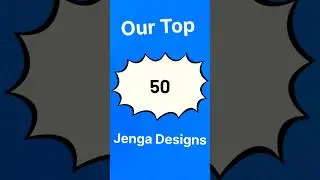 Top 50 Jenga Designs (Wooden Building Blocks Ideas 💡) #jenga #woodenblocks #shorts