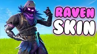 NEW Fortnite Raven Skin AND GLIDER SHOWCASE! ⭐ (Fortnite Gameplay)