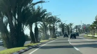 الطريق من مدينة الجديدة الى مطار محمد الخامس #مغربنا-الجميل-مدينة-الدارالبيضاء#