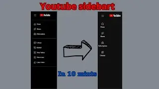 Youtube Sidebar Clone | HTML, CSS & JavaScript