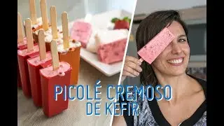 PICOLÉ CREMOSO DE IOGURTE DE KEFIR: como fazer em casa (morango e coco)
