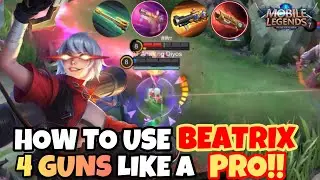HOW TO USE BEATRIX 4 GUNS LIKE A PRO | RG WITH RECKLESS AND KEVINHAY | MLBB