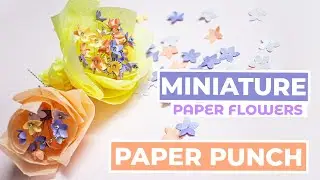 DIY: Miniature Paper Flowers with a Paper Punch, Punch Craft Ideas
