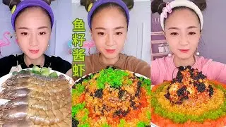 Satisfying Eating Sounds with Colorful ASMR Crunchy Mukbang Compilation #215
