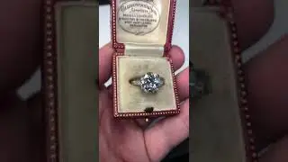 4.28 CTW Old European Cut Diamond Engagement Ring!!