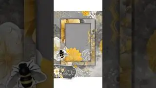 Bee themed paper craft kit for journals, scrapbooking,  card making and other paper craft