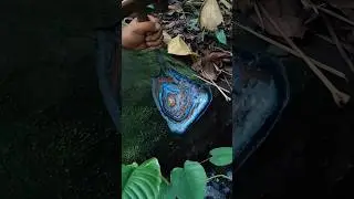 Strange Stone in the Forest | Relaxing ASMR Mining AI | Natural Sounds, Quartz & Gold Vein #asmr